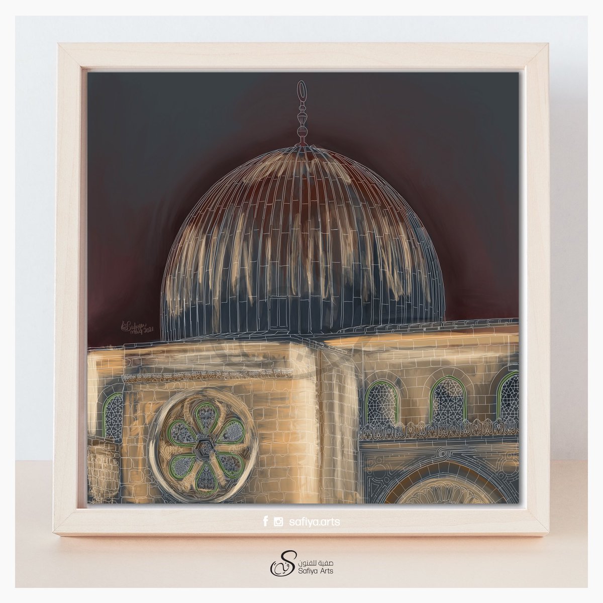 safiyaarts's tweet photo. Title: Unity |  Day 28 /30

Al Aqsa Mosque, Al Quds | Jerusalem Palestine 

Medium: Digital Art | iPad Art
App used on iPad: Procreate 
Size: 60 x 60 cm
Ramadhan Collection 4 | 2021
Status: Available - Limited Edition 

#safiyaarts #فلسطين #freepalestine #AlAqsaMosque #alquds https://t.co/j1EFwSG14c