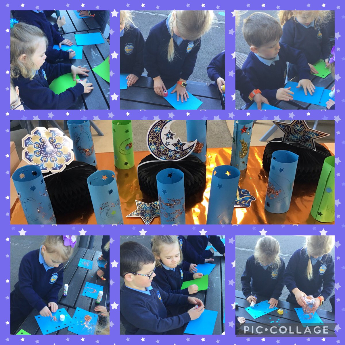 Mrs Matthews’ group are helping to prepare and decorate their classroom, in time for our Eid Mubarak celebration this week. #stppsSGT   #stppsWAU