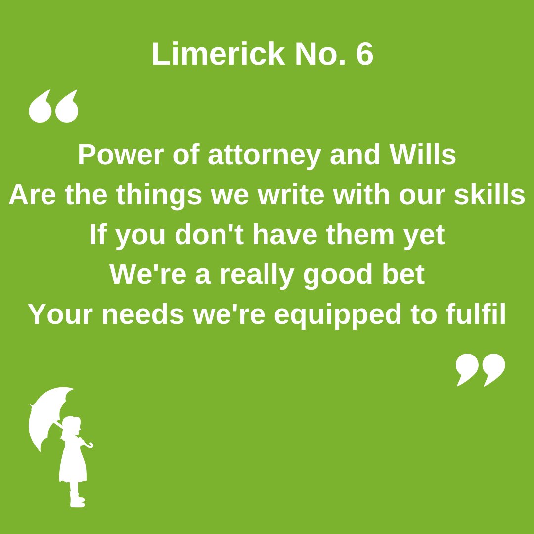 Here's our 6th Limerick for National Limerick Day 🍀

Don't forget we're posting one every hour!

#LimerickDay