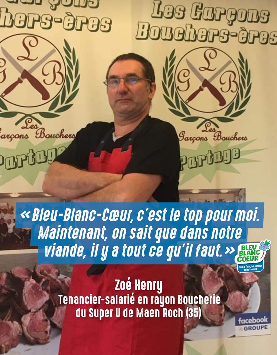 💬 Zoé Henry, boucher 🔪 : « #BleuBlancCoeur, c’est le top pour moi. Maintenant, on sait que dans notre #viande, il y a tout ce qu’il faut. » 
👉 Le témoignage de Zoé Henry est disponible ici : bit.ly/ZoeHenry. N'hésitez pas à le découvrir !
#AlimentationSaine