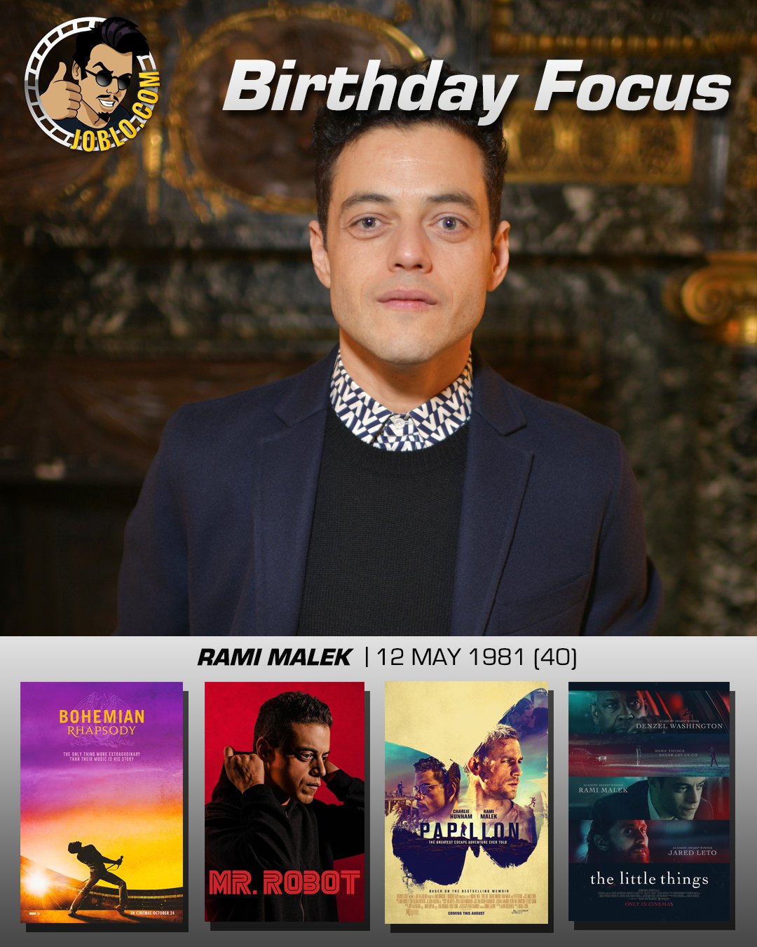 Wishing Rami Malek a very happy 40th birthday! 