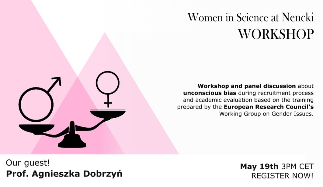 How to identify and correct unconcious gender bias in academic evaluations or recruitment processes?🧐Join our upcoming workshop next Wednesday 19th to find out!! Register here: bre.is/azAytyft #genderequity #WomenInSTEM #unconsciousbias