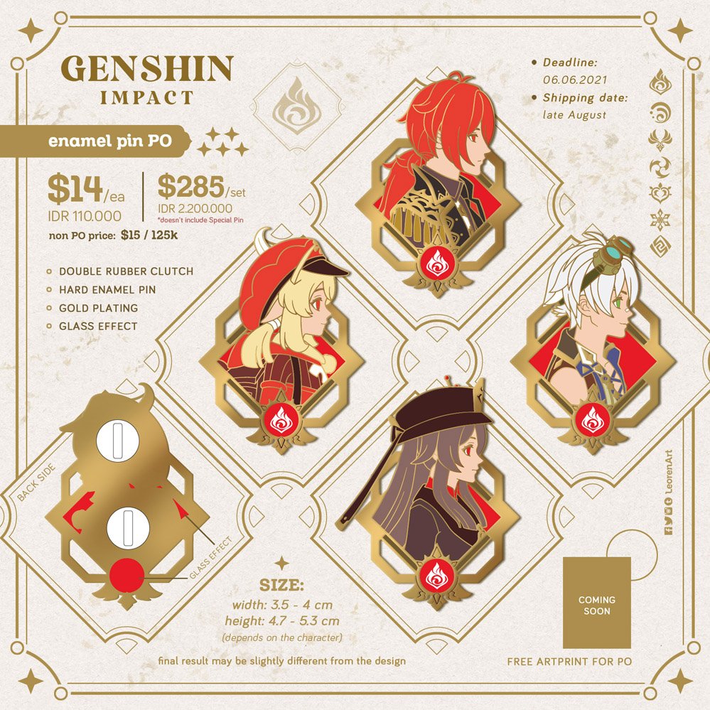 Genshin Emblem pins 2