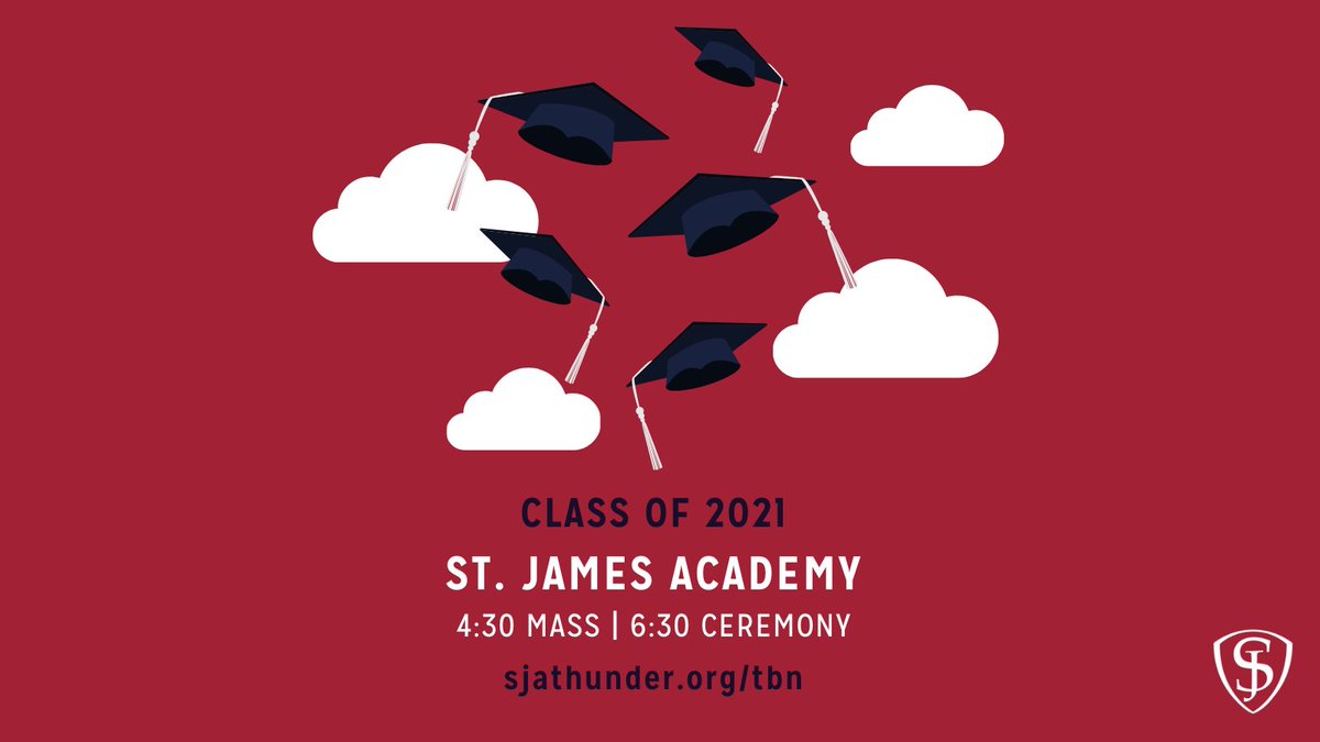 Can't make it to our Baccalaureate Mass and Graduation? No problem. Be sure to join us live on the Thunder Broadcasting Network!

sjakeepingfaith.org/tbn

#classof2021
#HeHoldsTomorrow