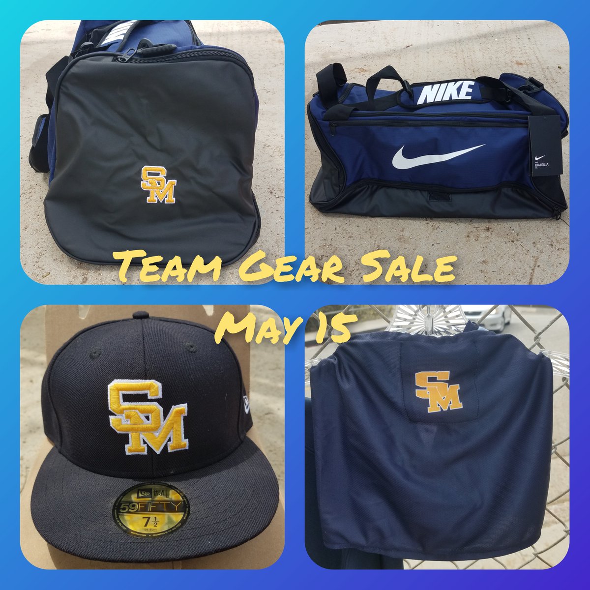 Show your SAMO support with some SM gear. 
Sat, May 15. 10:30 am - 12:30 pm

Duffel bag $50 * New Era fitted hat $30 * Gaiter $10