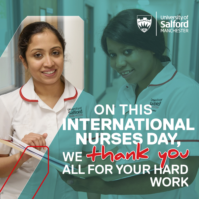 SalfordUni's tweet photo. We are proud of the work that our nurses do every day and we thank them for their bravery, kindness and compassion throughout the pandemic. 

Visit the link below to read some of our inspiring nursing student stories: 

#IDN2021 #BecomeUnstoppable #SalfordUni