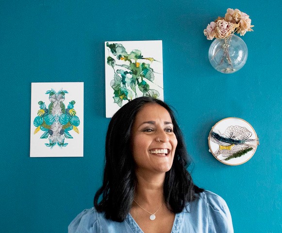 Today in the spotlight is #museummaker Kiran Patel. Kiran grew up in Luton &amp; has created art for collectors of original art worldwide since 2014  &amp; worked with brands such as Starbucks &amp; Shiseido.  Her exhibition 'Unfurling Beauty' will open at Wardown House  in August.
