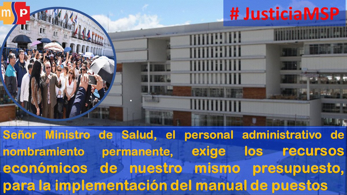 MiltonReinoso7's tweet photo. #JusticiaMSP | @MauricioPozoEC, @CamiloSalinasOF, @andresisch,  6 AÑOS DE VERGONZOSA MARGINACIÓN SALARIAL, SI EXISTE  EL PRESUPUESTO DEL PERSONAL QUE VENDIERON SUS RENUNCIAS PARA FINANCIAR LA IMPLEMENTACIÓN  DEL MANUAL DE DESCRIPCIÓN, VALORACIÓN Y CLASIFICACIÓN DE PUESTOS!! https://t.co/sp8E1Ko6kD