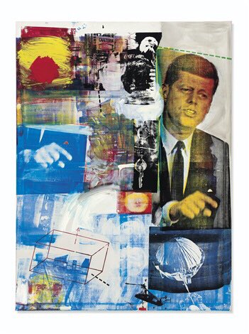 canalacultura's tweet photo. #ROBERTRASCHENBERG es considerado uno de los precursores del #PopArt, tras su fallecimiento #UnDíaComoHoy en 2008 su obra ganó gran reconocimiento por sus #yuxtaposiciones que contrastan #politica,  #arte e imágenes sociales través de #collages de #fotografía+#grabado+#papel https://t.co/Md4YA8FZaW