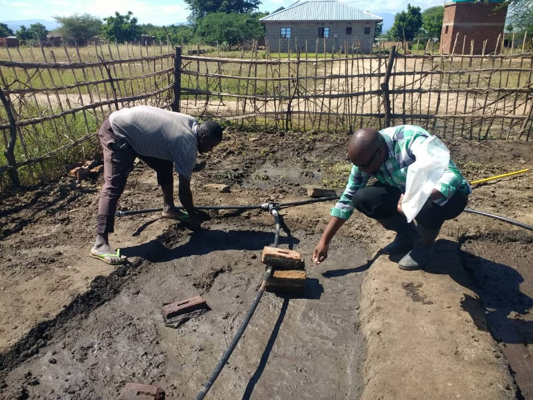 Challenges_MW's tweet photo. Demostrating the sowing of salicornia seeds in a trial garden at Chanona aquaculture farm (Chikwawa District), under the Saline Agriculture for Climate Adaption in Malawi Project ( SACA).
#sacamalawi #challenges_mw https://t.co/FFNXMHou5C