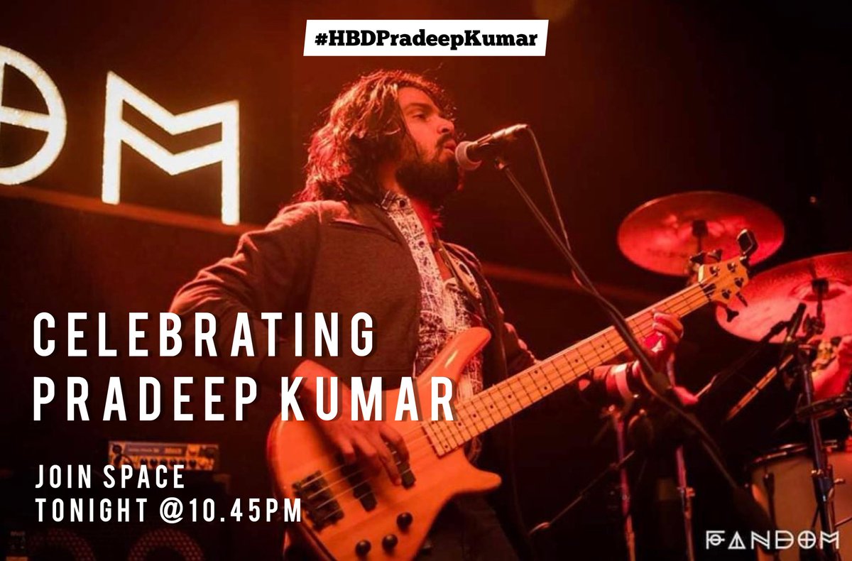 #PradeepKumar
#HBDPradeepKumar

Starting space to night😊 Hope you join with us guys✌️