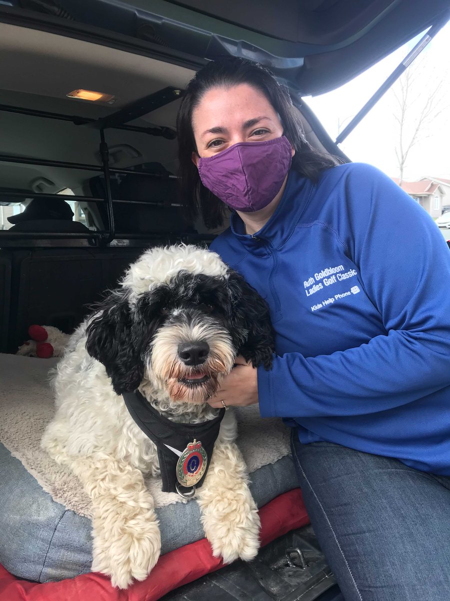 emily_c709's tweet photo. Finally got to get my paws 🐾 on @RNC_Stella during a visit to get her ready to #Dance4Tomorrow in support of @KidsHelpPhone this Sunday May 16th. Visit https://t.co/mXFYNdkGbH to get in on the fun and celebrations featuring special guests like miss Stella ❤️ https://t.co/IdolIsLsJl