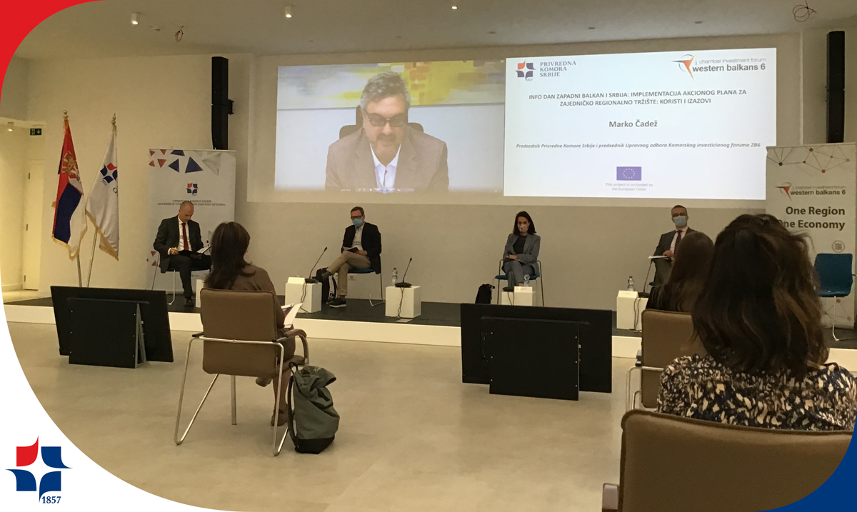 Privrednakomora's tweet photo. Zajedničko tržište i konkretne koristi regionalnih integracija za kompanije su najvažniji posao za naše privrede i budućnost #zapadnibalkan @cadezmarko 
@wb6cif #oneregiononeeconomy #privrednakomorasrbije #infodan

https://t.co/3UhkQ0U0rM https://t.co/FDgaY2S2wl