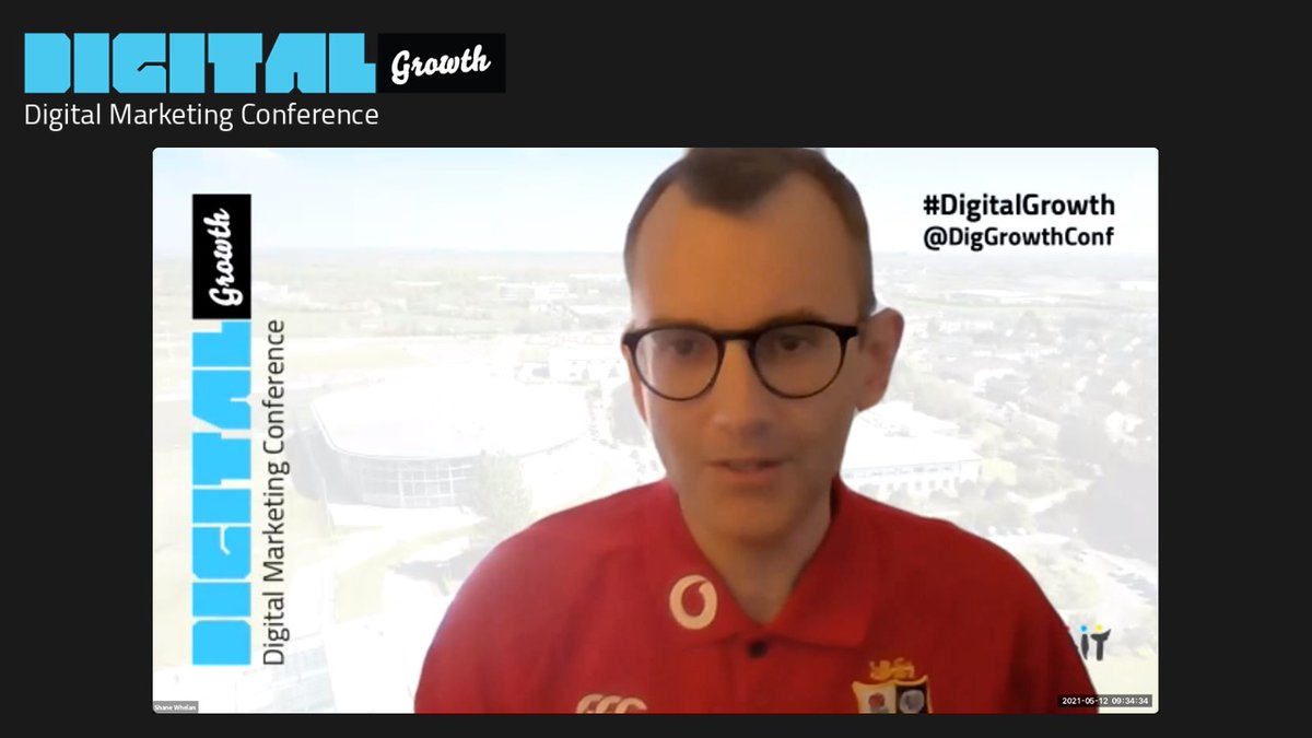DigGrowthConf's tweet image. Shane Whelan, Director of Digital, Marketing and Comms joined us for #DigitalGrowth conf to talk us through the work that goes behind marketing for the @lionsofficial.

''The challenge we face is can we still generate the interest of previous tours during these difficult times.''