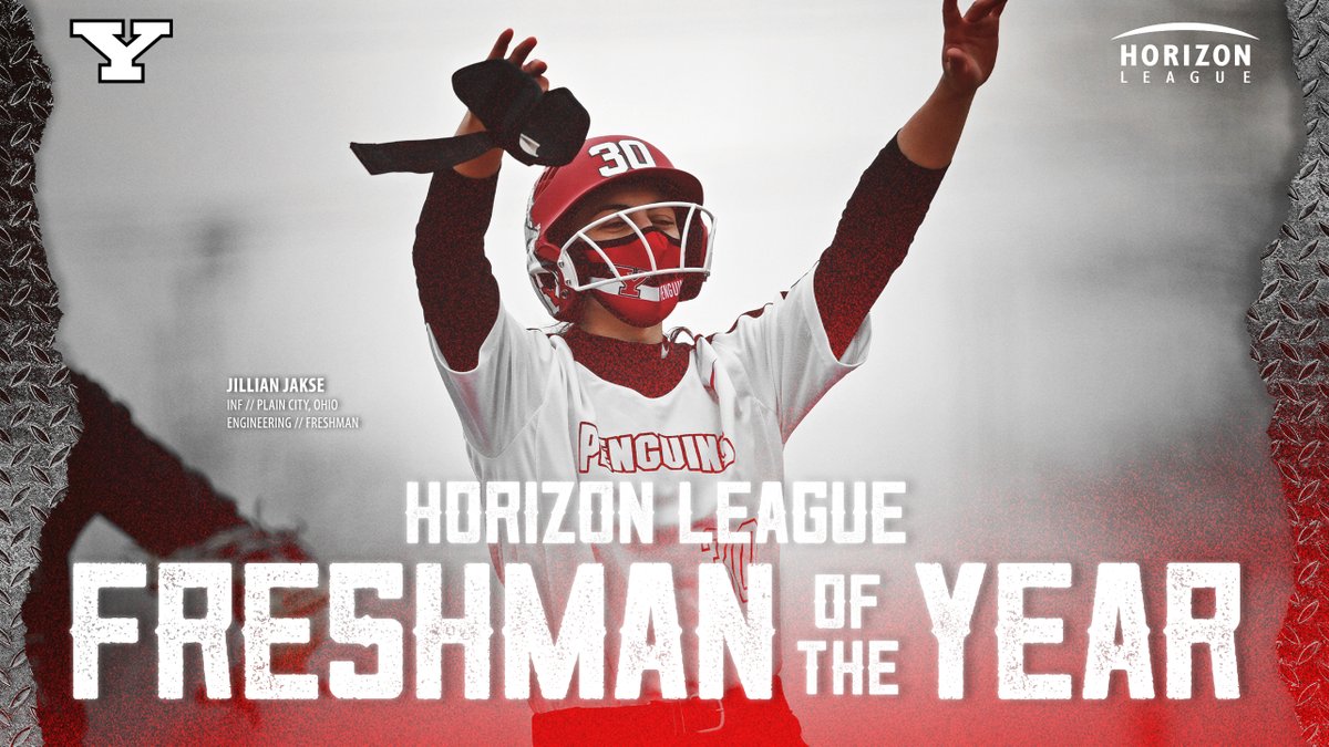YSUSoftball's tweet photo. Softball Collects Several Horizon League Postseason Awards

✅ POTY - Elle Buffenbarger
✅ FOTY - Jillian Jakse
✅ COTY - HC Brian Campbell
✅ 3 1st-Teamers - JJ, Elle, Nikki Saibene

📓: https://t.co/lDpWuJ3PNN

#GoGuins https://t.co/iTX0Q0mYUQ