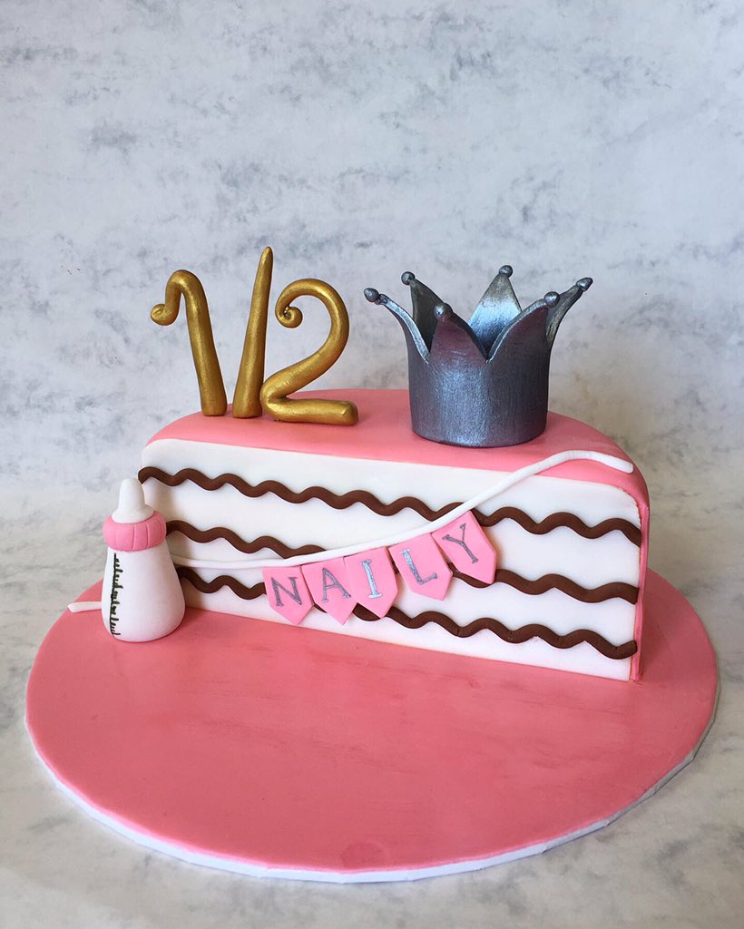 Bakeacakemv's tweet photo. Half way to one! 

#halfbirthdaycake #halfcake #bakeacake https://t.co/loSTwoyuOZ