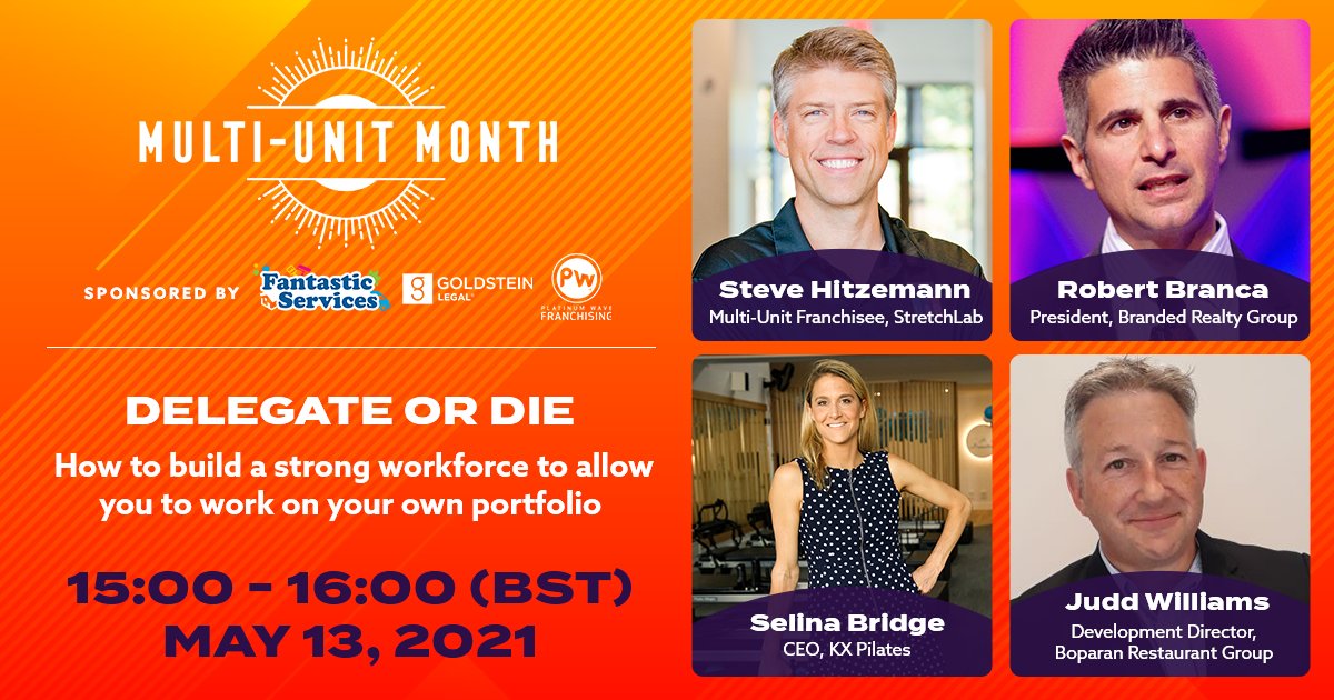 whatfranchise's tweet image. This week's 🔸#MULTIUNITMONTH #WEBINAR 🔸is all about how to recruit sensibly and build a game-changing workforce and managerial team that can look after the day-to-day operations of your company, or multiple companies.

Register today! 👉ow.ly/WdbJ50EG9zY