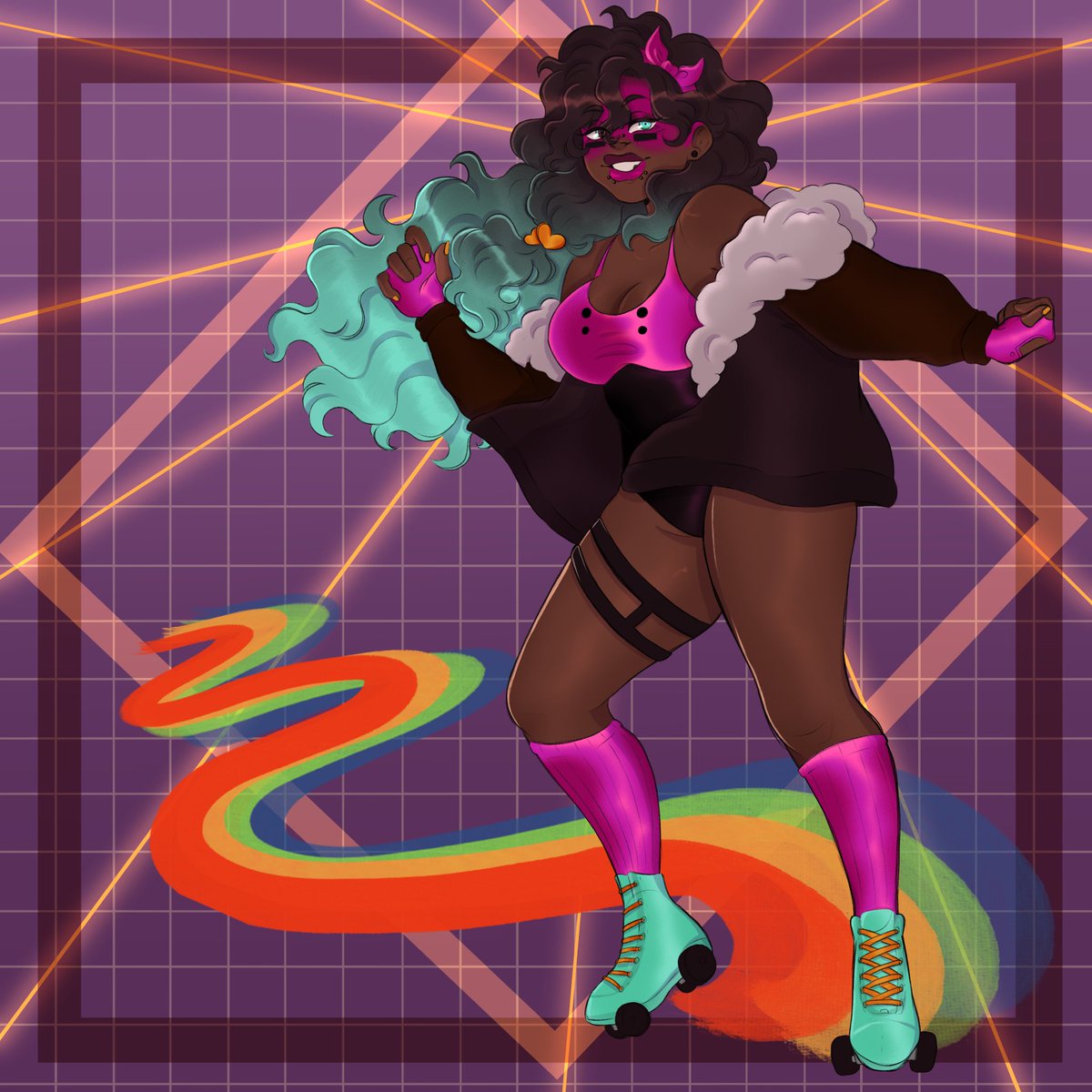 magg0t_bird's tweet photo. A love my roller skating queen https://t.co/s4v6ciatq6