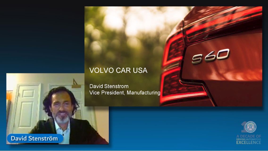 SCAutoCouncil's tweet photo. David Stenström with @VolvoCarUSA shares the latest updates from Volvo’s Charleston manufacturing facility! #SCAutoSum21 https://t.co/sJ7Y0KNNK9