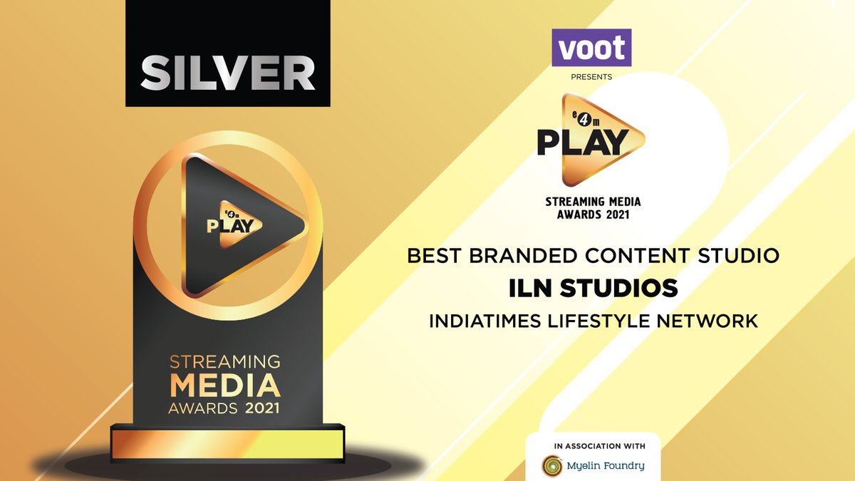 We congratulate team @smuleindia for winning the #e4mPlay 2021 SILVER for ILN Studios for the Best Branded Content Studio @ImSaikatPyne @TimesInternet @angadbhatia @justvoot