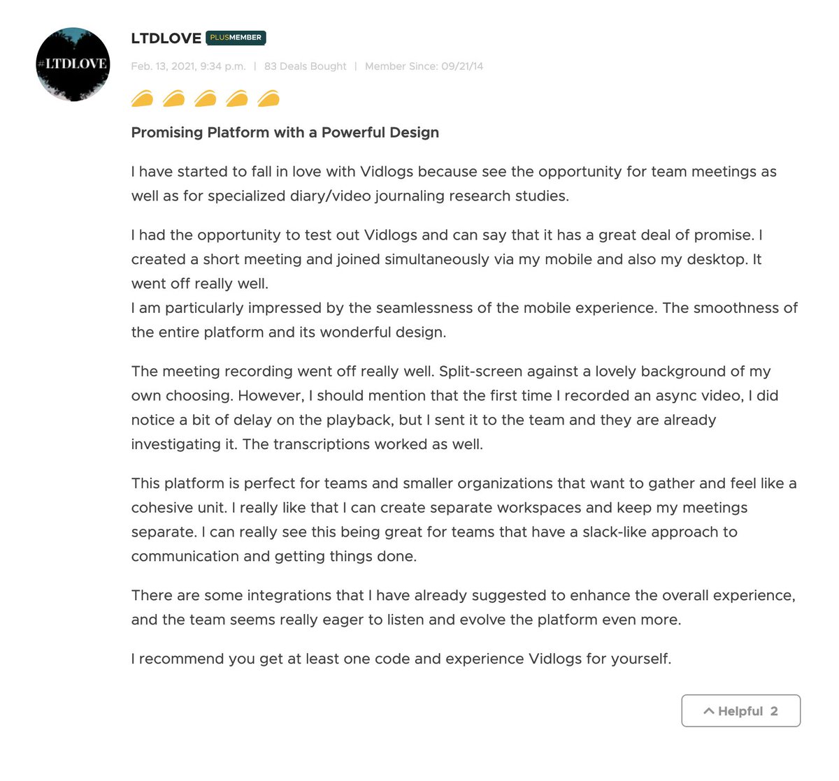 It’s been an exciting 2 months of our presence in AppSumo where we’ve received a lot of valuable feedback received from first users.

Remember, 2 more days have left to get the best deal for Vidlogs!
buff.ly/2On1R4Z