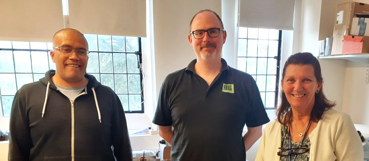 HARSukltd's tweet photo. Yesterday was a sad day for us at HARS as we had to say goodbye to a very popular and valued member of the team. We'll really miss Ruben, but we wish him all the best in his new role in the maintenance team at @maryhareschool 

Photo L to R: Ruben, Bryan and Dorothy https://t.co/GcNzaHD4iM