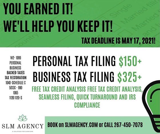 5 Days until Tax Filing Deadline! Inquire today with us to file your taxes! https://t.co/h95fIMYdGL