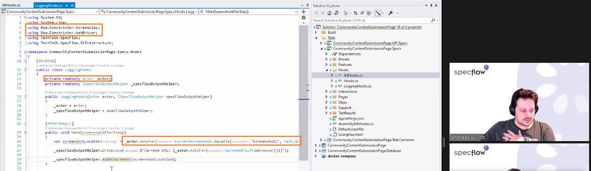 AutomationPanda's tweet image. I spy @SabotageAndi using #ScreenplayPattern with #BoaConstrictor! 🐍😍