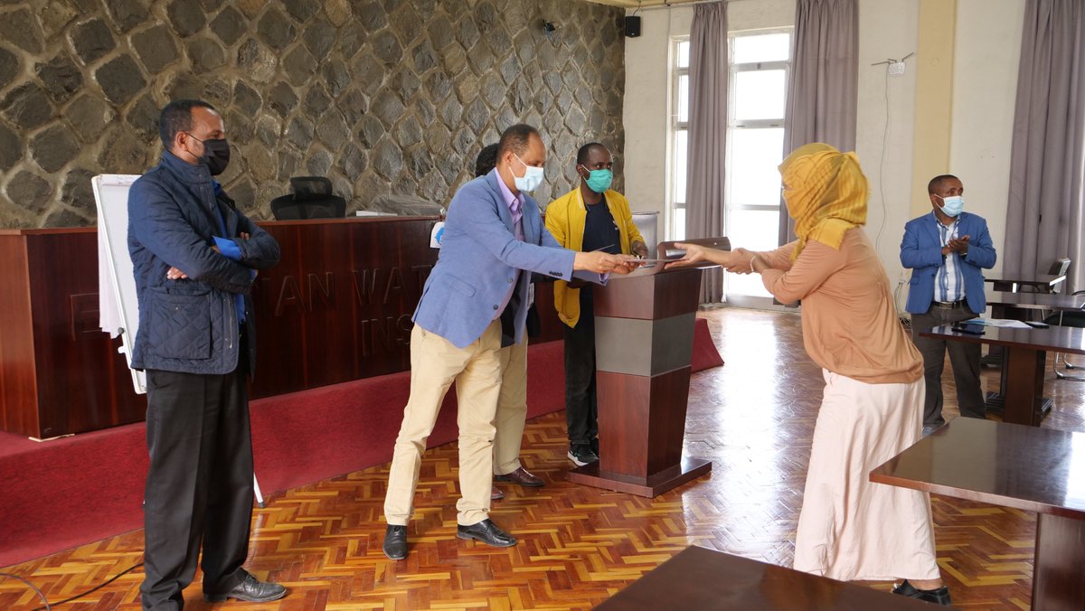 IRC_Ethiopia's tweet photo. From April 26 - May 9, 2021, IRC WASH Ethiopia in collaboration with the Ethiopian Water Technology Institute (EWTI) gave a  blended approach training on WASH systems strengthening, for 26 lecturers. 
On May 12, 2021, a certificate giving ceremony held at the institute.  #EWTI https://t.co/m9Gh2oorUg