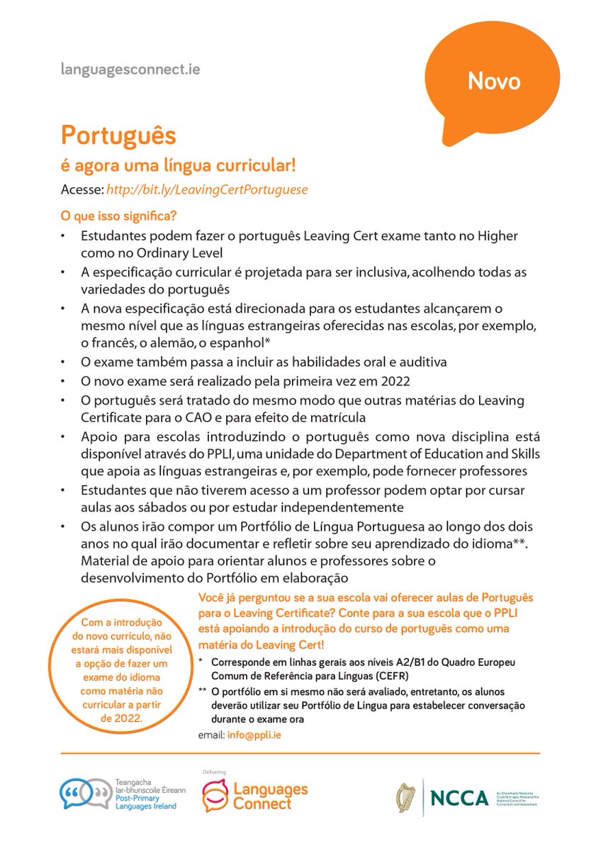 EN | The Embassy of Portugal in Dublin informs:
PT  | A Embaixada de Portugal em Dublin informa: