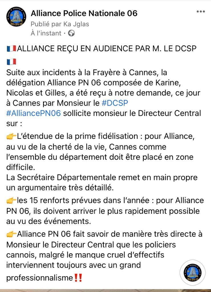Nationale06's tweet photo. @alliancepolice @PoliceNat06 https://t.co/OxU0sFY64R