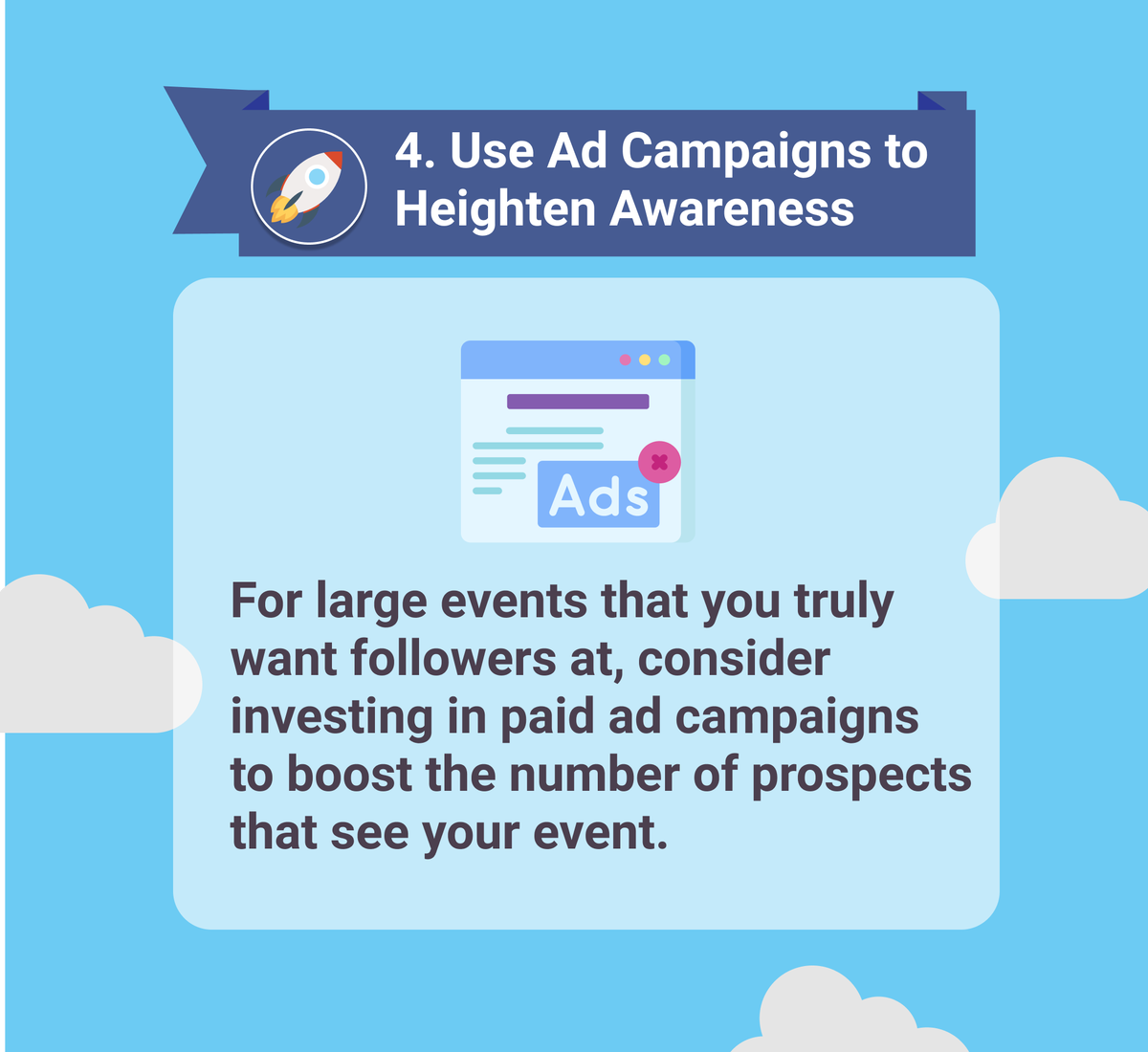 mientzu's tweet photo. How do you boost attendance at online events? 🤔 In a virtual setting, it can be hard to get the word out and garner interest for your events. Here are some extra tips to help you boost those ticket sales to interest more attendees! 🚀 
#MienTzu #TipoftheDay #VirtualEvents #Sales https://t.co/MEKpJibi2C