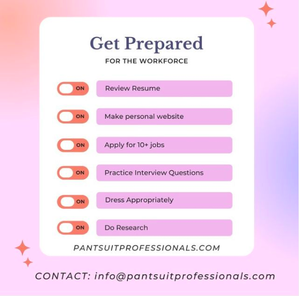 pantsuitprofesh's tweet photo. Getting ready for the #jobhunt? Want help with your #resume? Email us for help!

#jobsearch #resumebuilding #pantsuitprofessionals #womensupportingwomen #internships #women https://t.co/b5HRGwOdDI