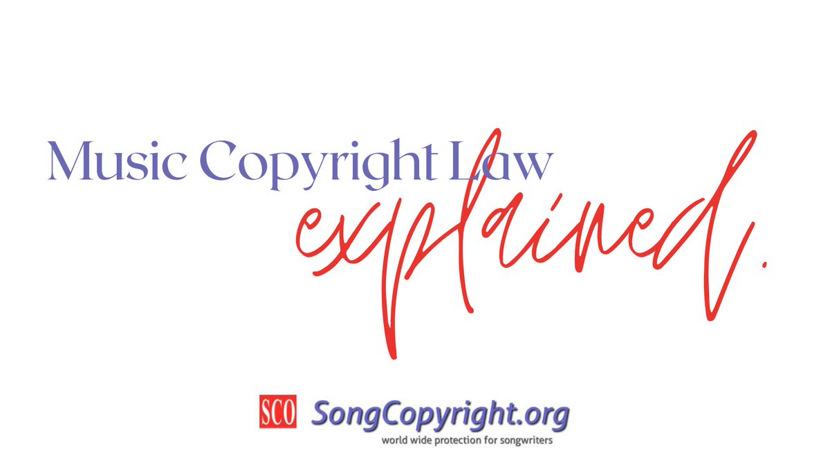 SongCopyright's tweet image. The international laws relating to song copyright state that your songs are your creative work and your property.
Read more: songcopyright.org/copyright-law.…