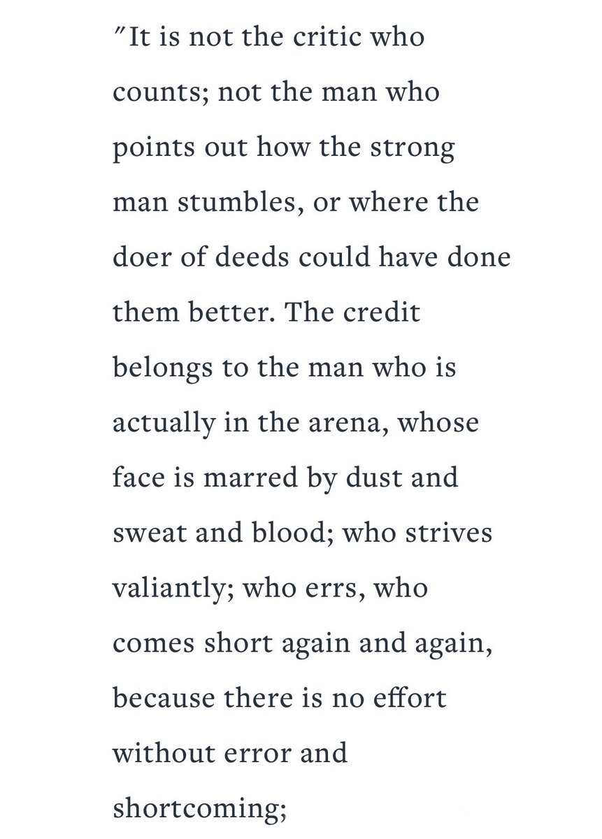 ClantonsCorner's tweet photo. “It’s not the critic who counts...it’s the man in the arena.” If we remain steadfast &amp; focused on our goals we will find success. Have faith, put in the work, and face your obstacles head on. https://t.co/NWYSkMeOlT