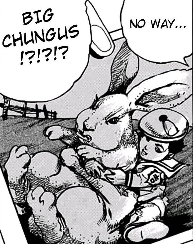 Is Jojolion Confirmed? on Twitter "Not yet. Big Chungus is canonical in Jojolion…