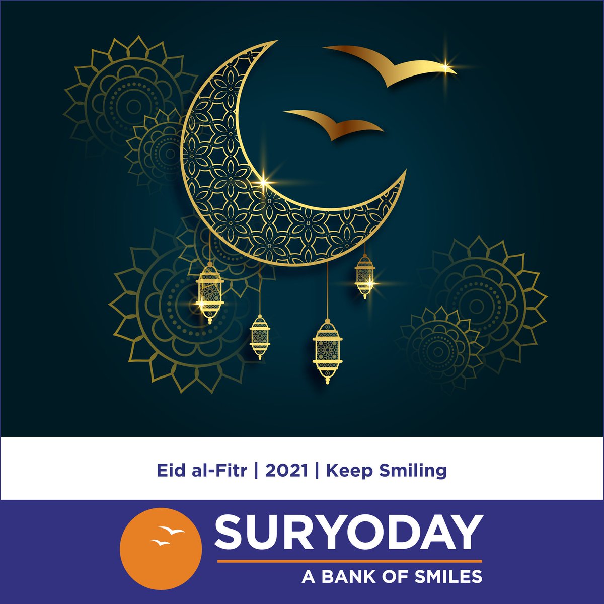 Suryoday Small Finance Bank wishes you all a Happy Eid. #bankofsmiles