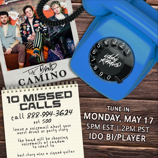 idobiradio's tweet photo. Remember that time back before COVID when you got drunk &amp; did a bunch of stuff you would love to forget?

You should tell @thebandcamino so they can play it on the radio LMAO

They're gonna play all the stories on air, rate them on a scale of 1 to 10 – Call now! 888-994-3624 x500 https://t.co/VfXM8ktqgs