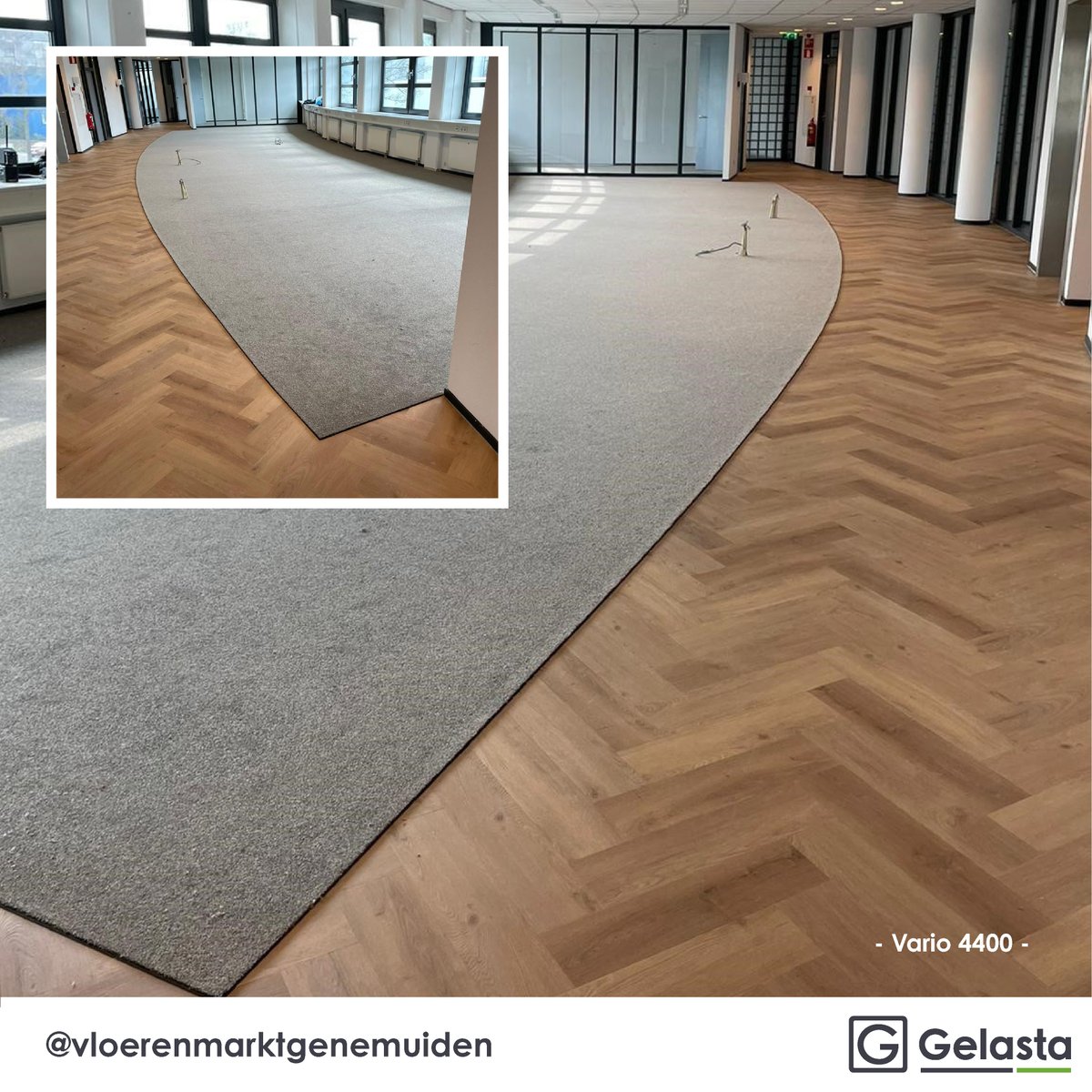 Gelasta's tweet photo. Als leverancier van de mooiste vloeren zien we niet altijd waar onze producten gelegd worden. Des te leuker zijn de berichtjes die we ontvangen met het eindresultaat! 
@Floorcompany @PenninkhofStoffering @VloerenmarktGenemuiden
#Gelasta #PVC #vloeren https://t.co/zNb9bKpFrT