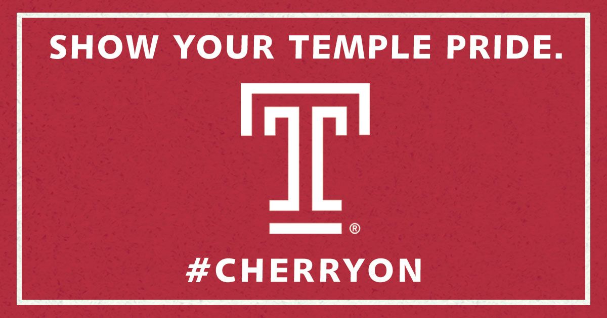 It’s time to get your #CherryOn! We want to know a favorite memory of your time spent at Temple. Post your picture wearing cherry, use #CherryOn and tell us your favorite Temple memory. Some lucky alumni could win great Temple merch!