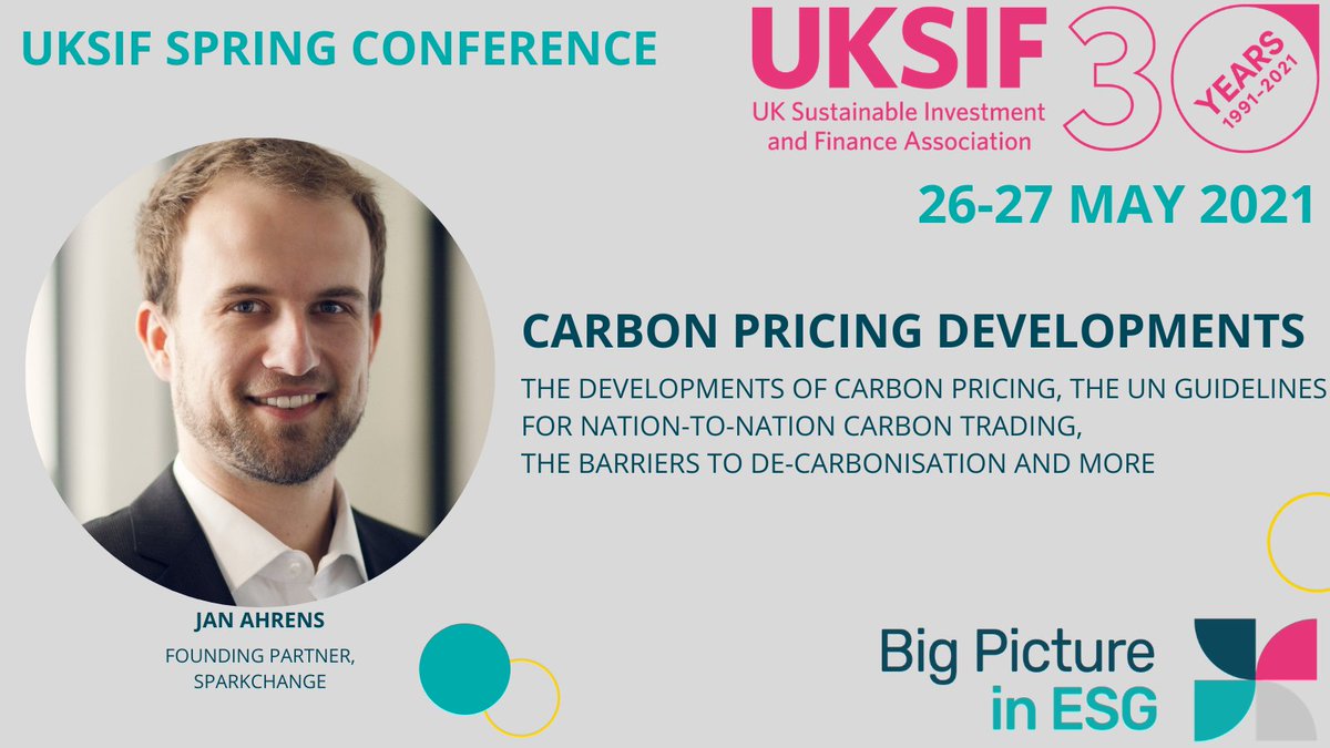 UKSIF (@uksif) on Twitter photo One of the many expert speakers at the Spring Conference will be <a href="/Jan_CO2/">Jan Ahrens</a> from <a href="/SparkChangeCo2/">SparkChange</a> and he'll be talking about developments in #carbonpricing, UN guidelines for nation-to-nation #carbon #trading and a lot more.
Register your space:
uksif.org/events/uksif-s…
#uksifspring One of the many expert speakers at the Spring Conference will be <a href="/Jan_CO2/">Jan Ahrens</a> from <a href="/SparkChangeCo2/">SparkChange</a> and he'll be talking about developments in #carbonpricing, UN guidelines for nation-to-nation #carbon #trading and a lot more.
Register your space:
uksif.org/events/uksif-s…
#uksifspring