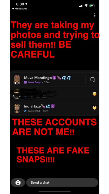 I ONLY HAVE ONE SNAPCHAT WHICH IS IN MY BIO. I DO NOT HAVE A BACKUP SNAPCHAT. THESE ARE SCAMMERS PRETENDING<a href="/tag/fishnets"class="tags"><span>#fishnets</span></a><a href="/tag/strippers"class="tags"><span>#strippers</span></a><a href="/tag/transgender"class="tags"><span>#transgender</span></a><a href="/tag/stripper"class="tags"><span>#stripper</span></a><a href="/tag/pasties"class="tags"><span>#pasties</span></a>