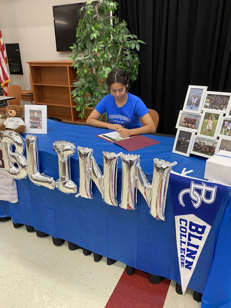 FarmersWSoccer's tweet photo. Congrats to Kara and Ashley for signing to @Blinn_WSOC and @BCBearsDen this morning. So proud of all their hard work and dedication leading up to them playing at the next level! #fp3 https://t.co/y4q0qomkAq