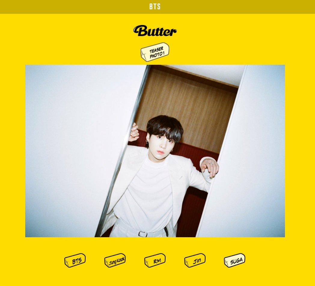 andrea ♡s bts⁷ (💛) on Twitter "BUTTER BTS TEASER PHOTO 1 Jin SUGA