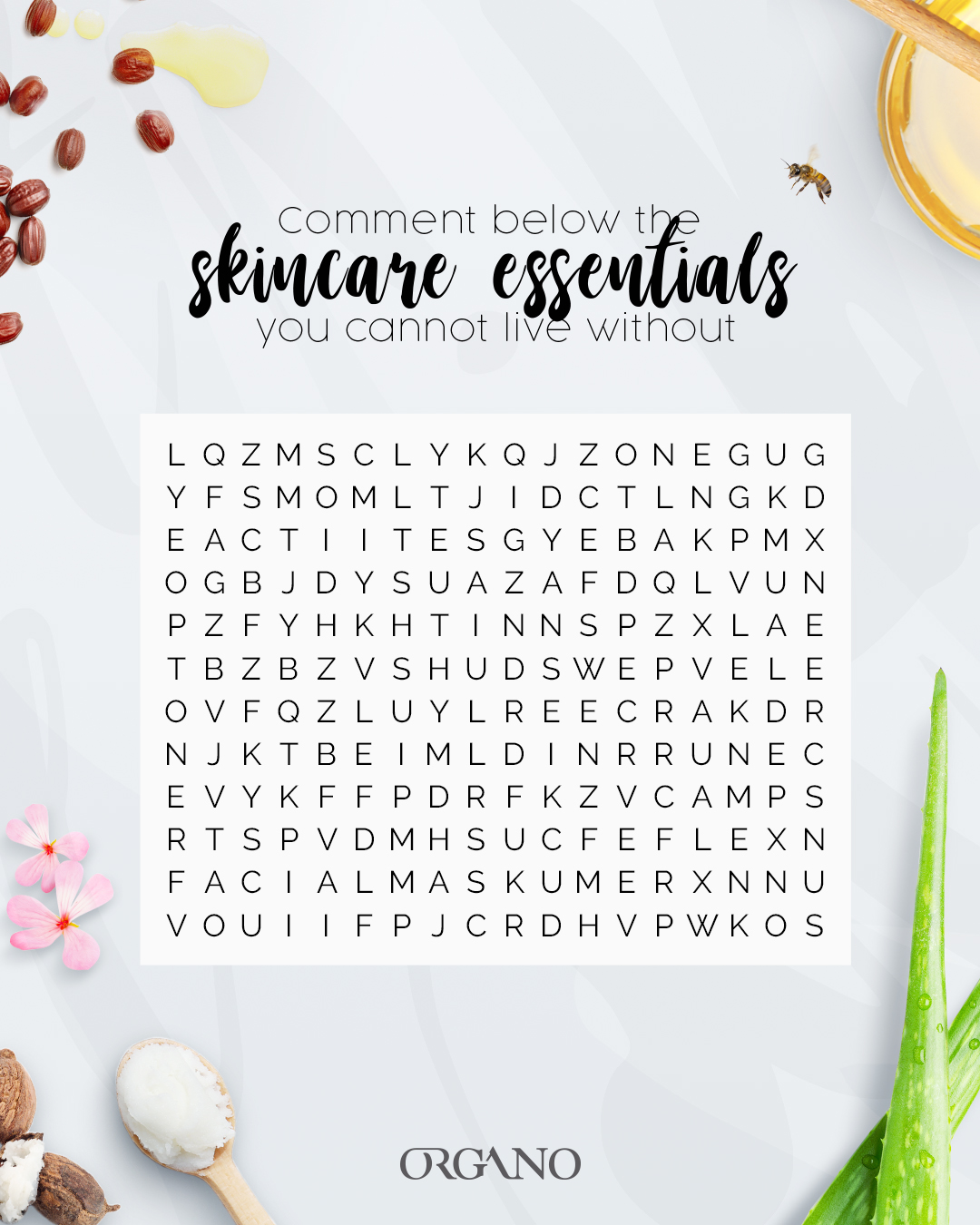 beU by ORGANO on Twitter "Let's play! Comment below the skincare