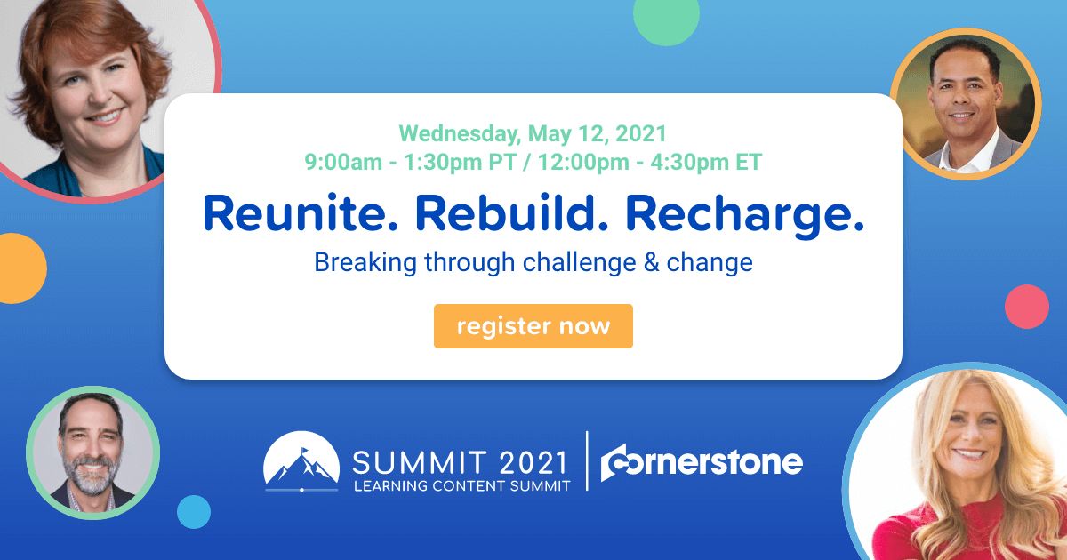hspirgi's tweet photo. 1-hour countdown to our Learning Content Summit! At 10:15am PST, I'll be sitting down with my friend Joe Burton, CEO of @wearewhil, to talk about the skills needed for what's next at work (and in life).
Save your (free) spot here: https://t.co/FAA65NUbnC #WinWithContent https://t.co/7s90BMaGd9