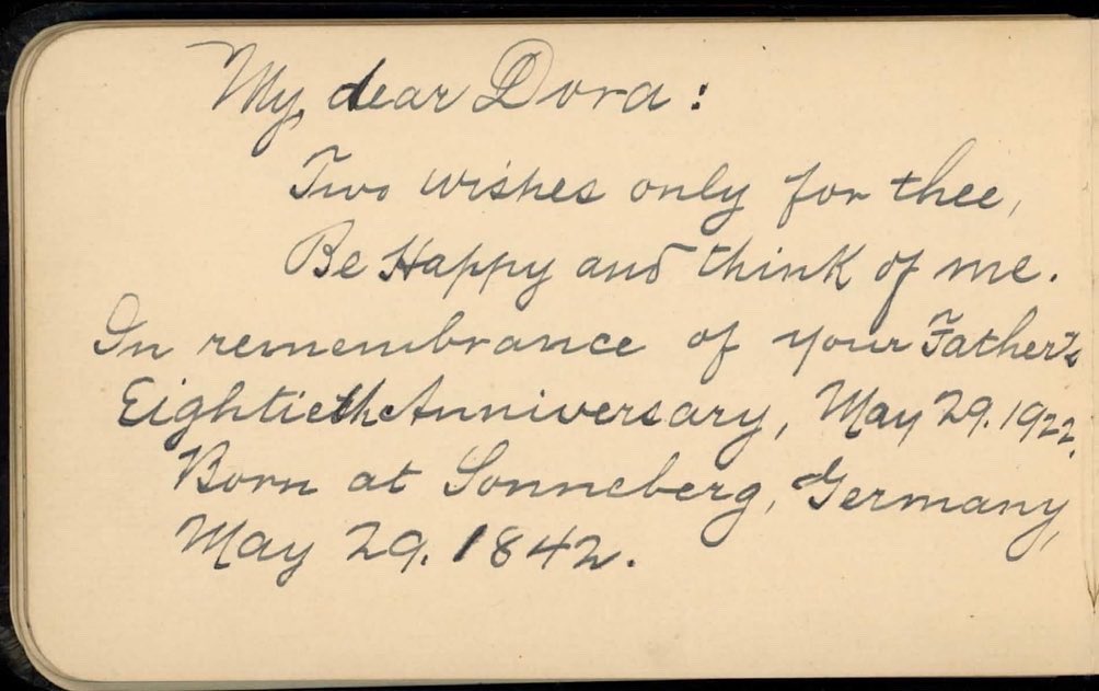 ChapmanCenter1's tweet photo. #AutographedByKansas is back! ๐โ
This album was owned primarily by Katie Bischoff. The book was signed many times by her father, Mr. Oscar Bischoff, an American consul to Germany in the 1880s.
The 2nd page is in, what appears to be, German. What language do you think it is? https://t.co/mNmcCAsksg