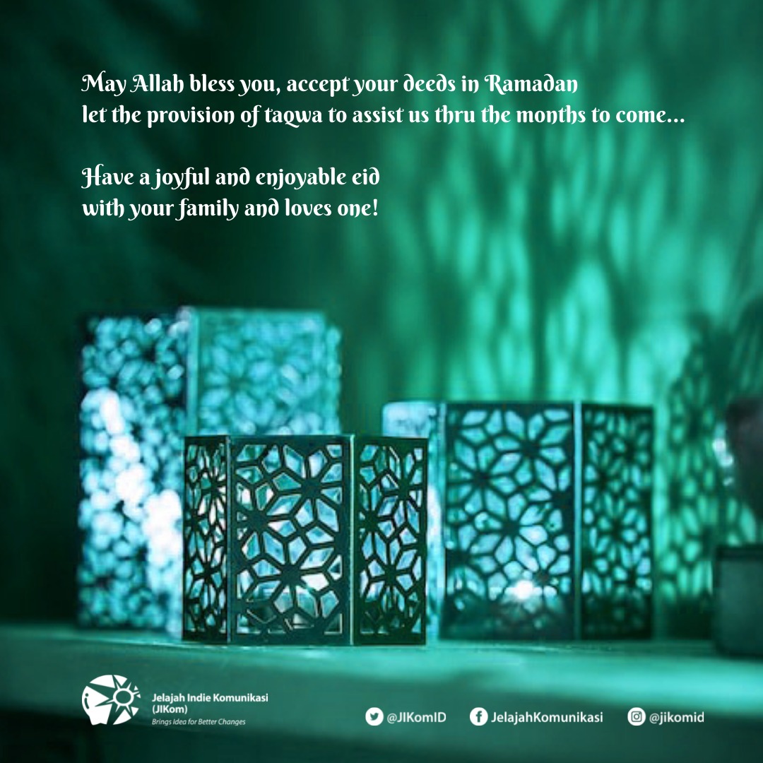 "Orang lemah tidak pernah bisa memaafkan karena memberi maaf hanya dapat dilakukan oleh orang yang kuat". -Mahatma Gandhi

Selamat Hari Raya Idul Fitri 1442 H,  Mohon Maaf Lahir dan Bathin!