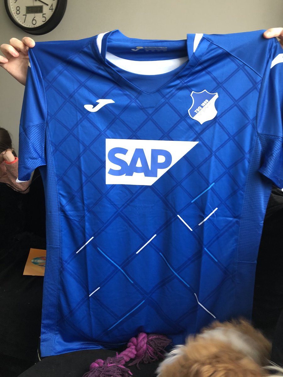 jackGardz's tweet photo. Thanks for the shirt @FootballBoxUK  my 1st German shirt @tsghoffenheimEN https://t.co/lCjsE6TFtB