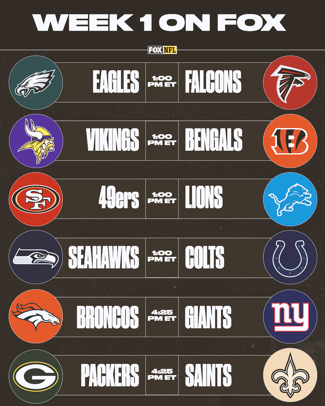 nfl schedule for tonight